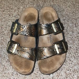 Arizona soft footbed Birkenstocks Snake